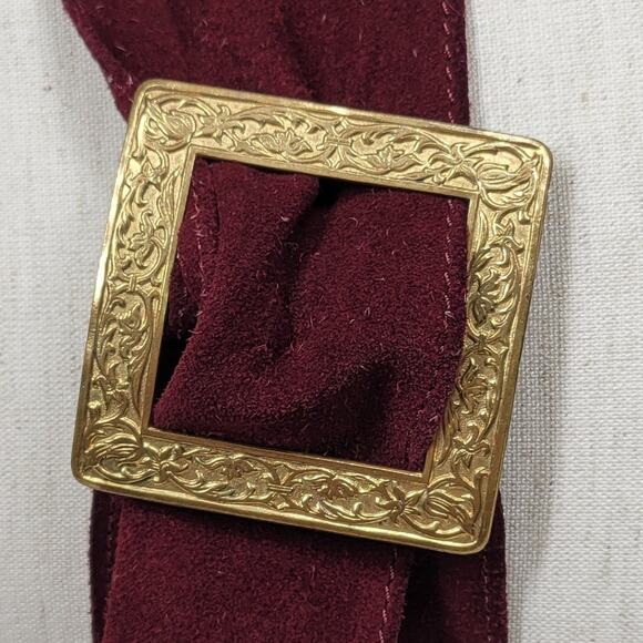 Vintage St Laurent Suede Belt 36\